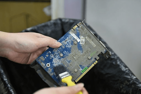 clean the dust on the PCB board with a brush